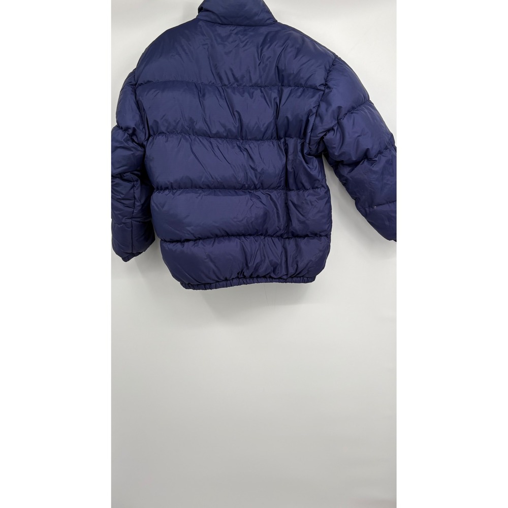 Sz S FIRST DOWN Puffer Coat Jacket Men Duck Feather REVERSIBLE NAVY BLUE/BLACK - Picture 6 of 8